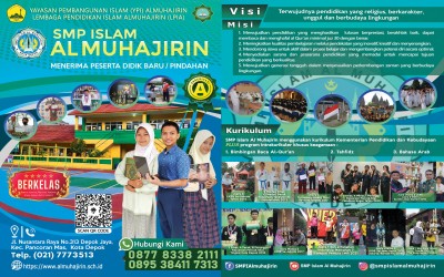 Penerimaan Peserta Didik Baru SMP Islam Al Muhajirin Tahun Ajaran 2024/2025
